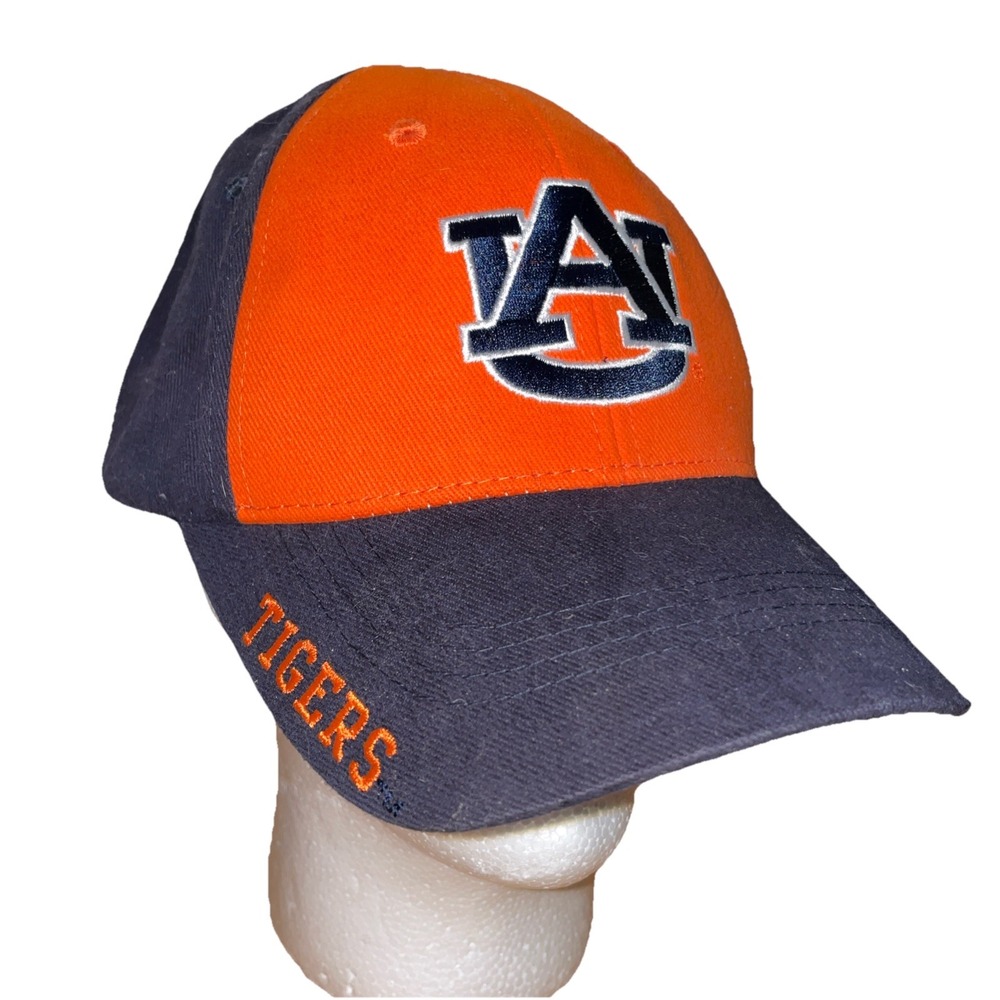 Auburn Tigers Hat Cap Russell Logo War Eagle Adjustable Hook And Eye